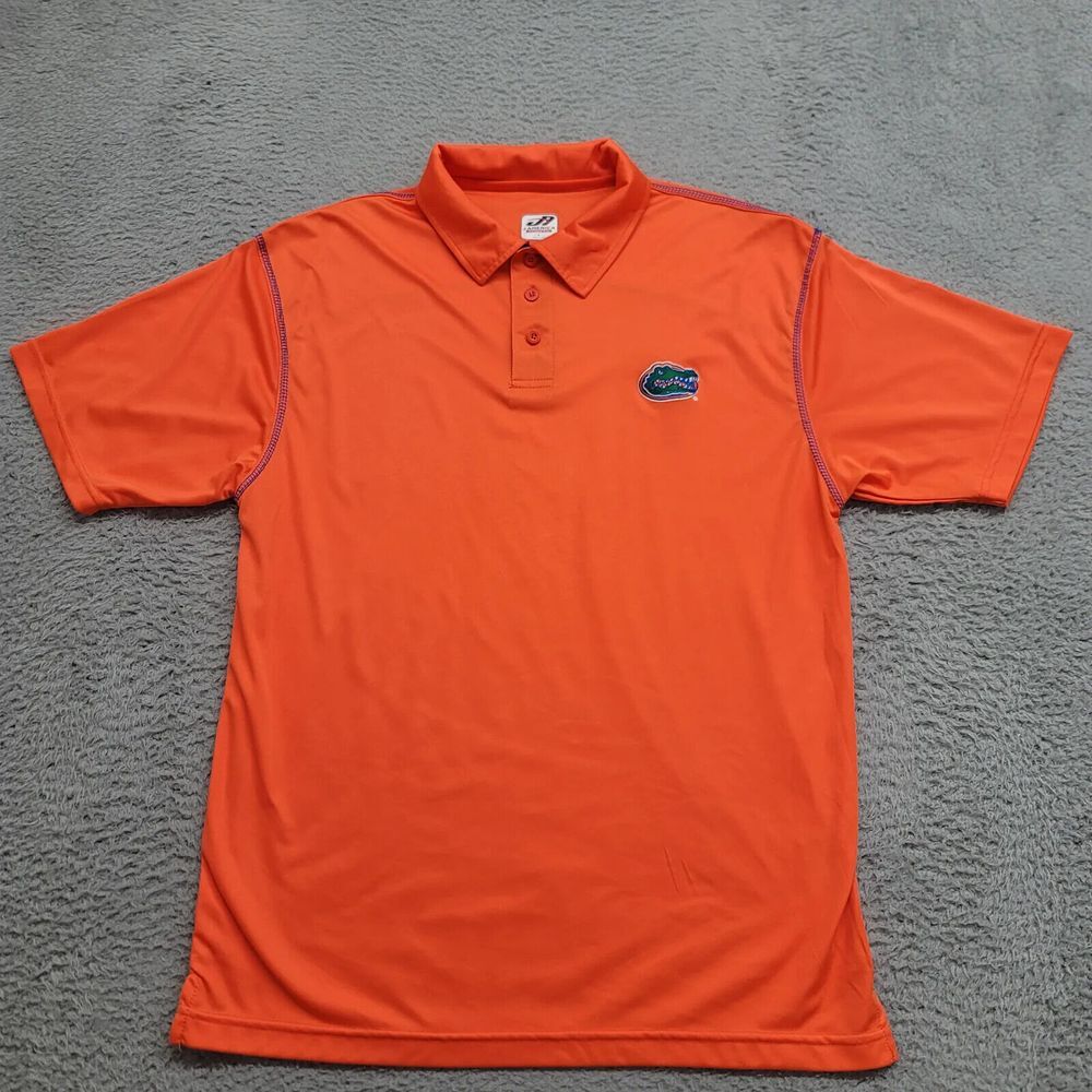 Florida Gators Shirt Mens Large Orange NFL Football Polo Golf‎ Casual Casual
